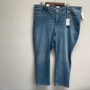 Good American jeans high rise skinny denim size 22 NEW